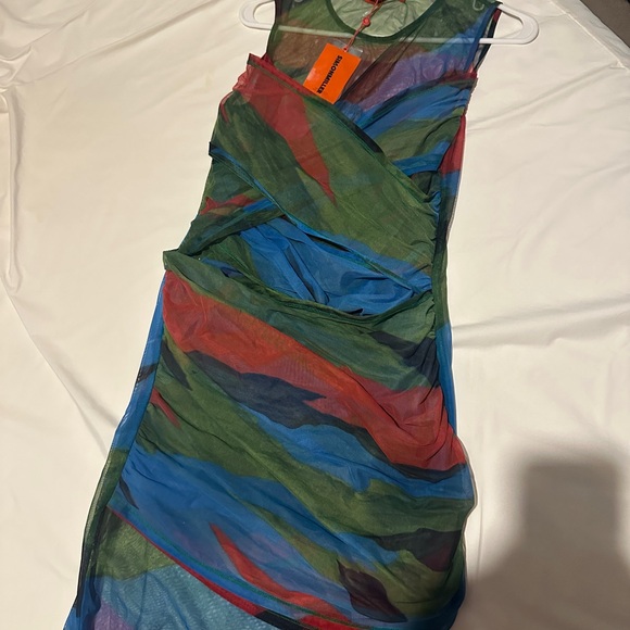 NWT Simon Miller Kinny Mesh Midi Dress Sz M - Picture 5 of 6